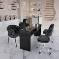 Cute popular scandinavian makeup stool bedroom backrest chair light luxury ins style modern minimalist nail salon