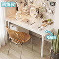 Bedside computer desk, study desk, writing desk, simple table, rental house, bedroom desk, rounded white table