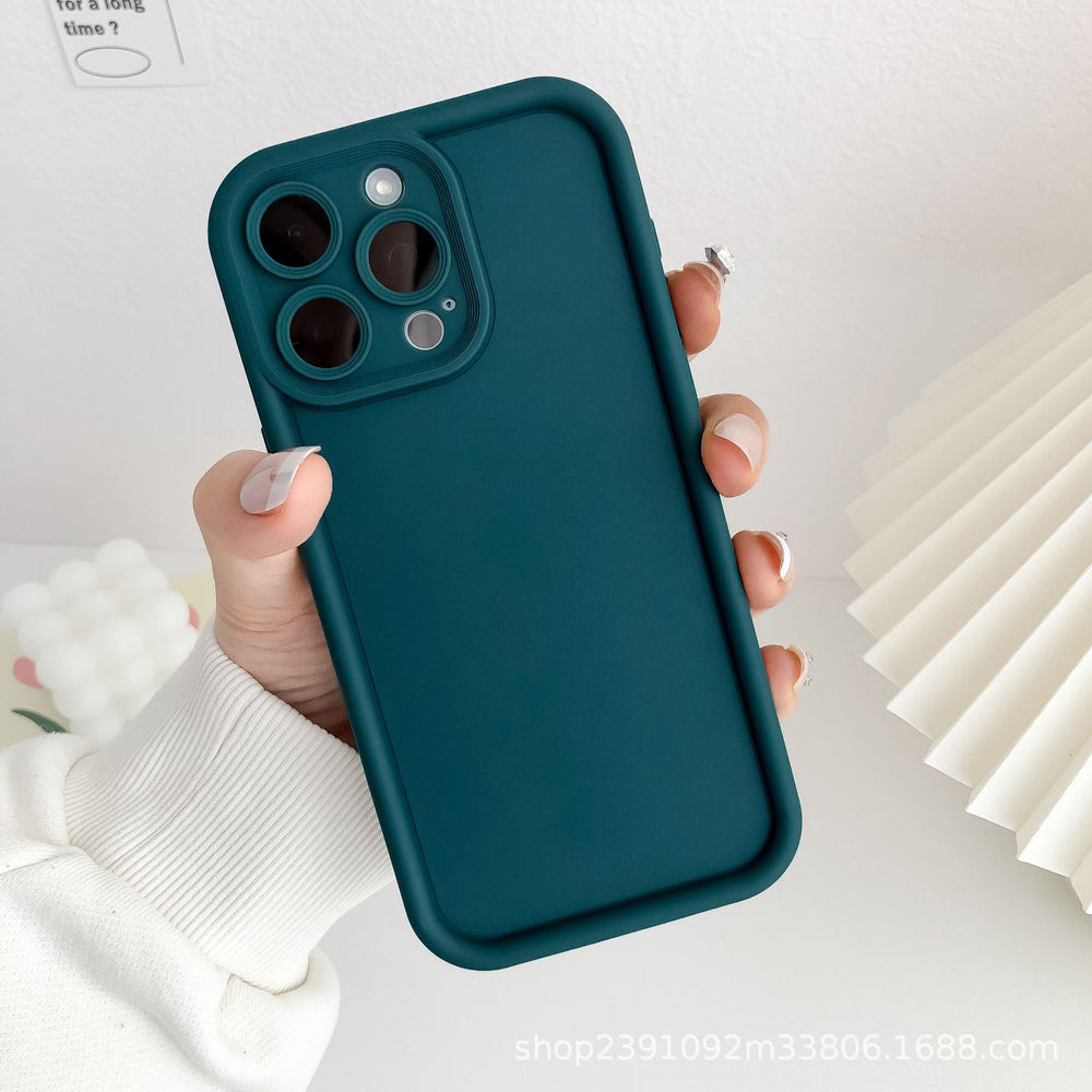 Suitable for oppoa58 emery mobile phone case a57 pure color reno12 fine hole real sky eye ladder protective cover