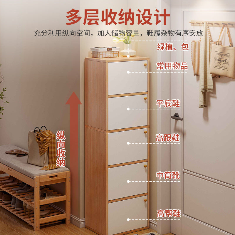 Shoe cabinet Small and narrow multi-layer storage locker at the entrance of the household, corner entrance cabinet, indoor new 2025 explosive shoe rack