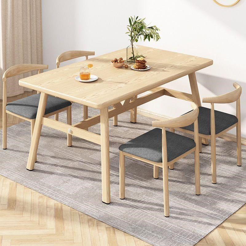 Dining table small apartment for home modern casual dining table and chairs commercial fast food restaurant table and chair combination dining table rectangular table