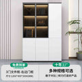 3-door filing cabinet-right door cabinet (with light strip) warm white + iron gray