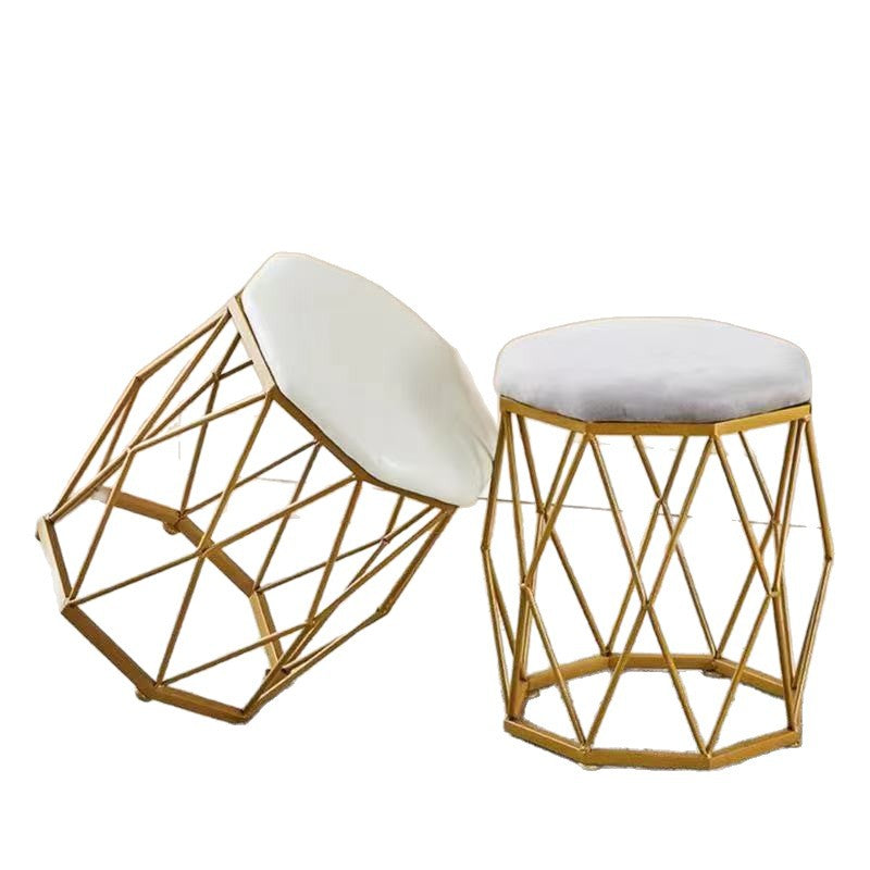 Accessible luxury dressing table bird's nest stool makeup table scandinavian girls bedroom makeup casualpopular octagonal makeup chair