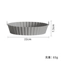 Gray single round silicone baking pan