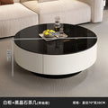 Italian solid wood coffee table living room glass modern round for homeaccessible luxury tea table casualnormcoreclassy side table combination