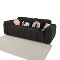 Marshmallow cloud fabric sofa - perfect for small apartments, living rooms, bedrooms, and rental properties. a cozy and comfortable accent sofa for home or office