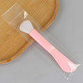 Cosmetic mask tool dual-ended silicone brush scraper mask stick mask brush soft head stirring applicator facial scraper