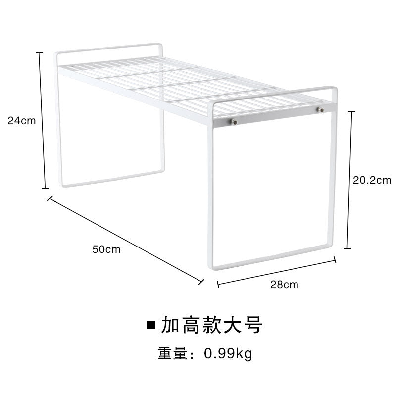 Processing custom wrought iron layered rack desktop storage rack storage cabinet compartment baffle single layer pot rack