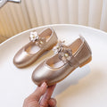 girls' black leather shoes, children's performance shoes, white student single shoes, ceremony flower girl shoes, school shoes, tendon soft sole