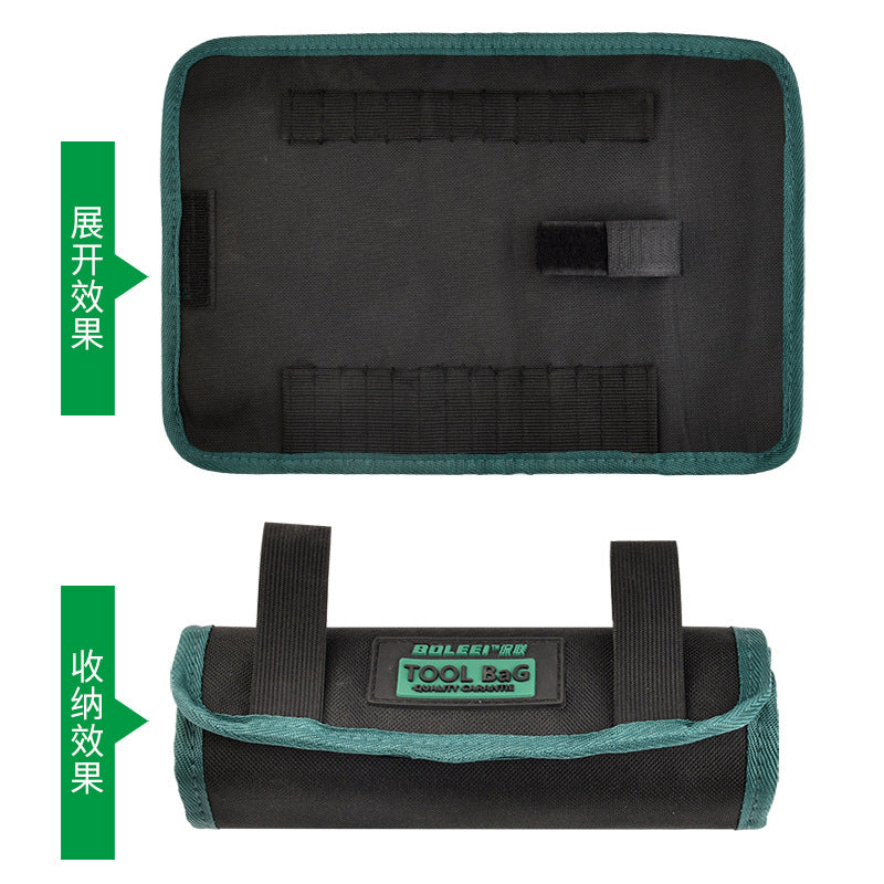 Roller Tool Bag Batch Electrician Small Portable Wear-resistant Fanny Pack Wear-resistant Storage Bag Multifunctional Portable Roll Bag