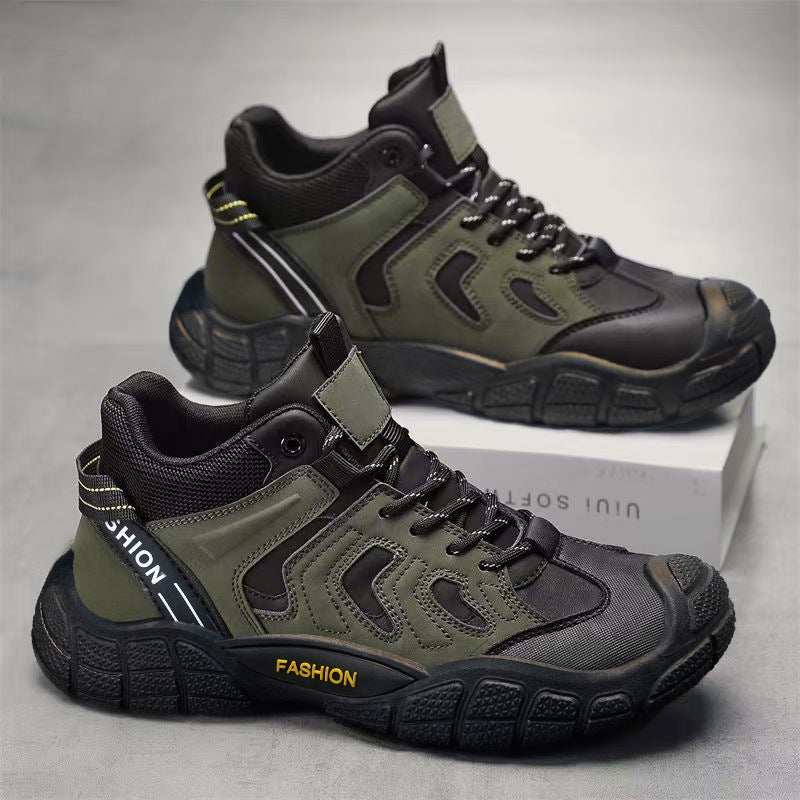 Men's shoes 2026 new spring versatile casual outdoor hiking shoes wear-resistant breathable sports workwear safety shoes for men