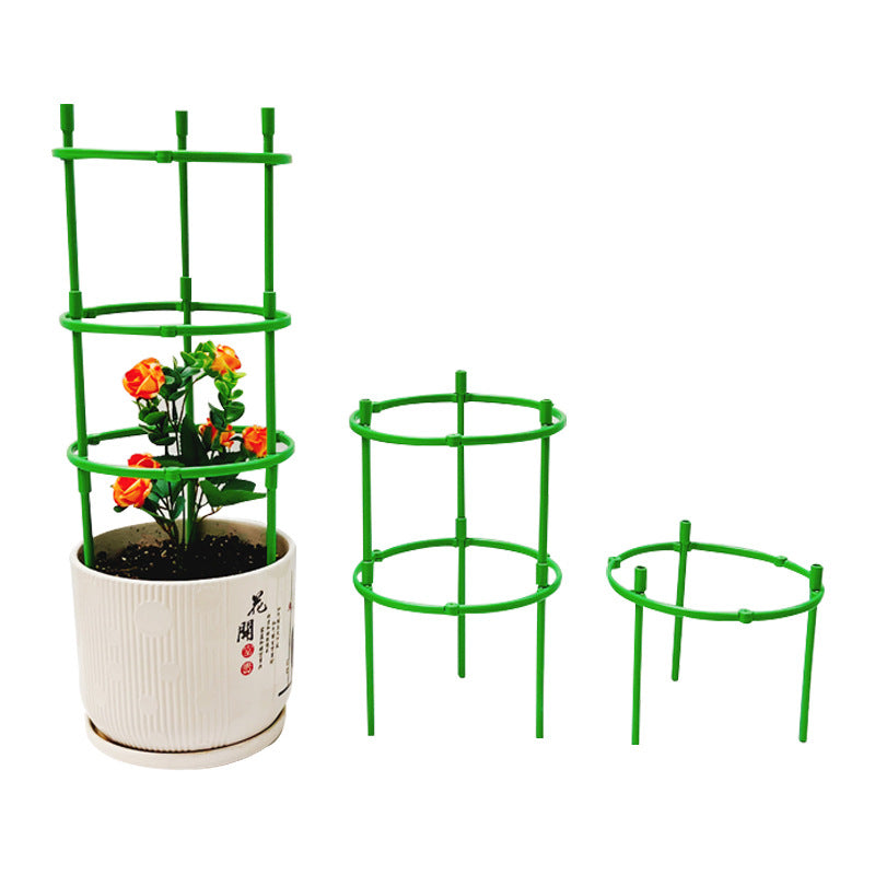 Plastic spliceable flower bracket support ring support rod indoor plant flower stand balcony branch climbing vine frame wholesale