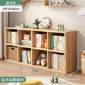 Solid wood storage rack floor-standing wall bookcase combination storage cabinet kindergarten cabinet storage cabinet for home plaid cabinet