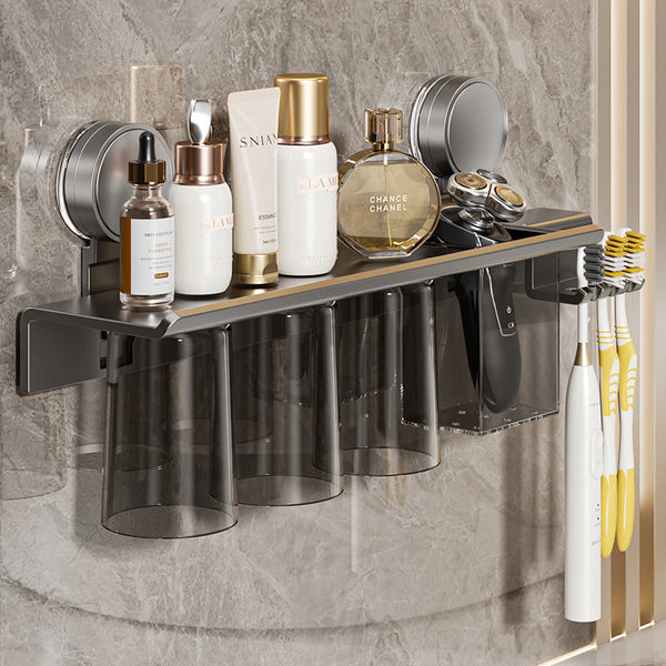 Suction cup Magnetic toothbrush Shelf Toilet No punching Wall hanging Brushing cup Mouthwash cup Tooth set Storage box set