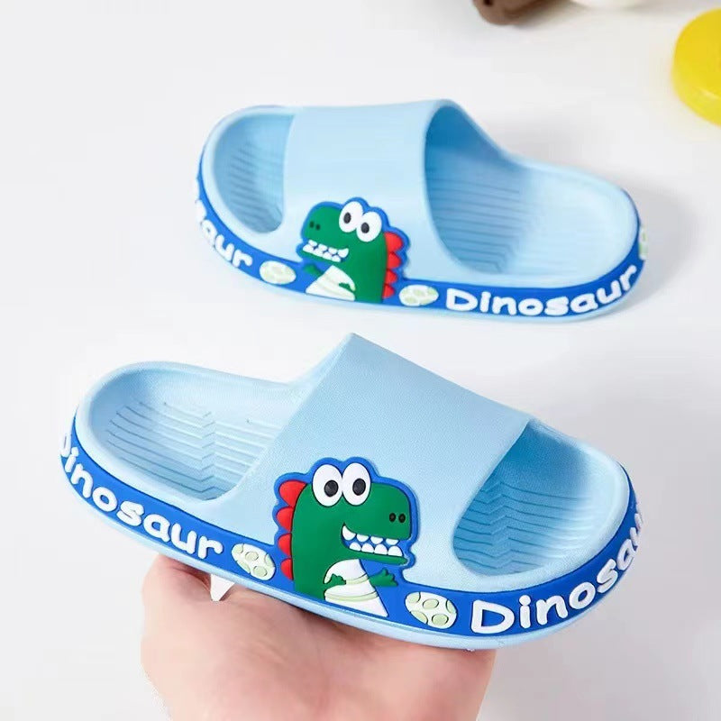 2022 summer new arrivals: kids' cartoon dinosaur flip-flops - soft sole, non-slip sandals for toddlers and young children, perfect for outdoor wear