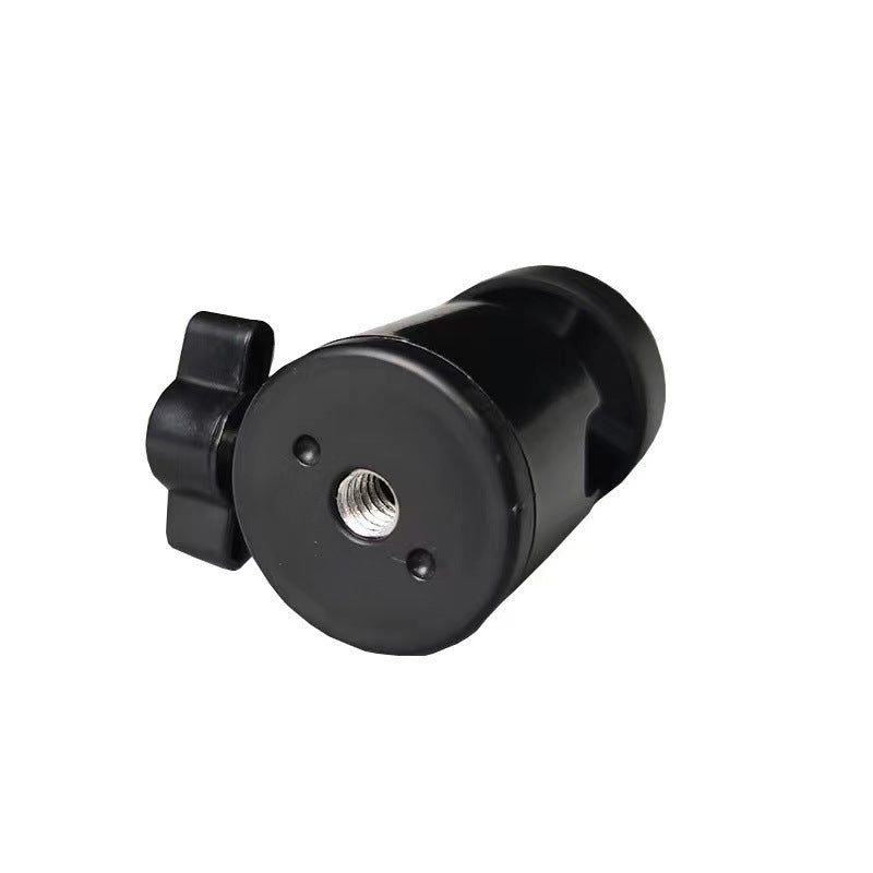 Metal universal mini gimbal mobile phone live broadcast tripod three-hole gimbal 360 ° rotating spherical gimbal