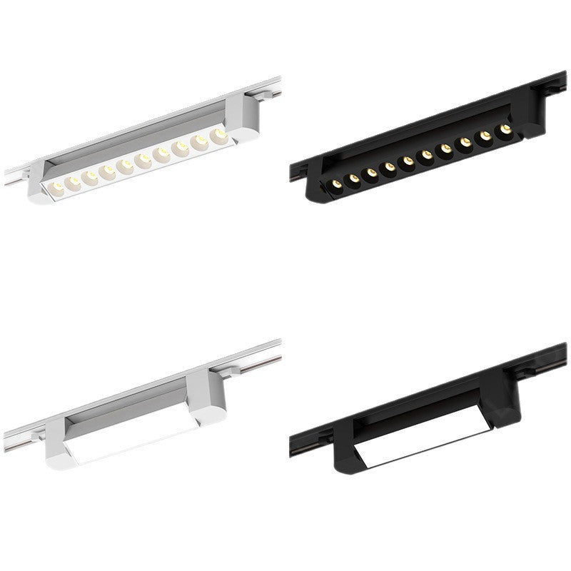 Led track spotlight strip astigmatism light surface mounted floodlight clothing store commercial adjustable guide rail fill light