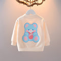 One-and-a-half-year-old baby girl's autumn coat, toddler's autumn baby cardigan, girl's lightweight spring and autumn  new top