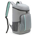 camping ice pack double shoulder thermal bag large capacity two-color oxford cloth patchwork thermal double shoulder bag
