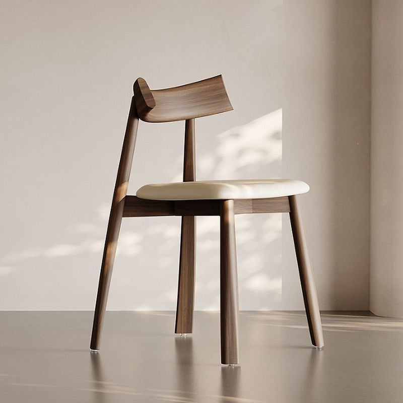 Italian solid wood dining chair scandinavian hotel restaurant chair accessible luxury modern casualfor home back chair stool paddle chair