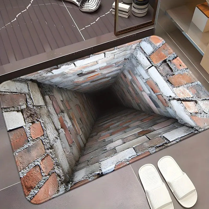 3d visual trap floor mat bathroom absorbent mat non-slip foot mat entrance door mat entrance door mat