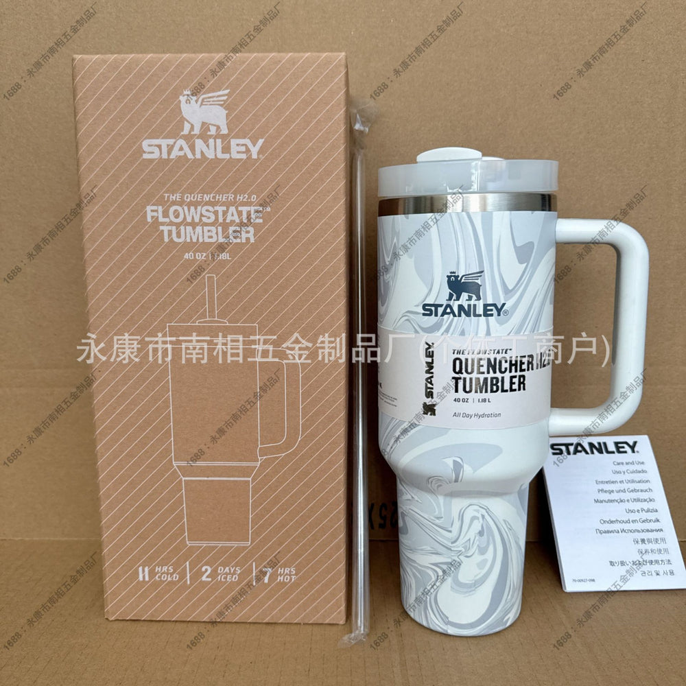 Stanley insulated straw cup - 304 stainless steel portable tumbler for outdoor, car, and sports use