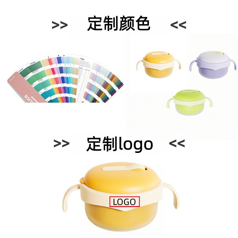New custom ppsu children's insulated water bottle bowl, multifunctional baby food bowl, infant and toddler tableware set - wholesale supply