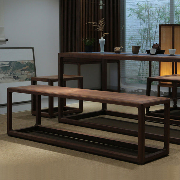 New Chinese style old northern elm bench solid wood bench bench bench long wooden stool simple dining table stool household cp