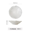 Stylishcasual ceramic special-shaped fruit salad vegetable bowl restaurant hotel for home flower-shaped large bowl ramen bowl soup bowl