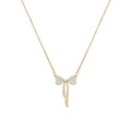 Minimalist gold cat's eye butterfly necklace - women's delicate and elegant thin chain, versatile and chic, choker style