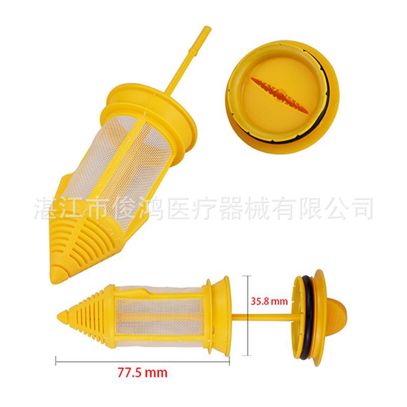 dental chair filter, dental chair strong suction filter mesh, weak suction yellow mesh, a complete set of plastic accessories materials,