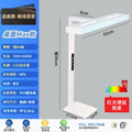 Full spectrum eye protection study desk lamp - red light, up & down illumination, clip-on/tabletop dual-use, perfect for kids' homework