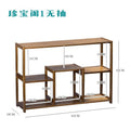 Desktop bogu rack solid wood chinoiserie small tea ornaments tea set purple clay pot multi-layer storage rack duobao pavilion