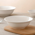 Wholesale pure white ceramic hat bowl for home soup bowl microwave oven can be used thickened oven mitts hotel processing lg