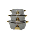 1.5l-2.5l-4.0l food warmer containerforeign trade 3pcs thermal insulation box set