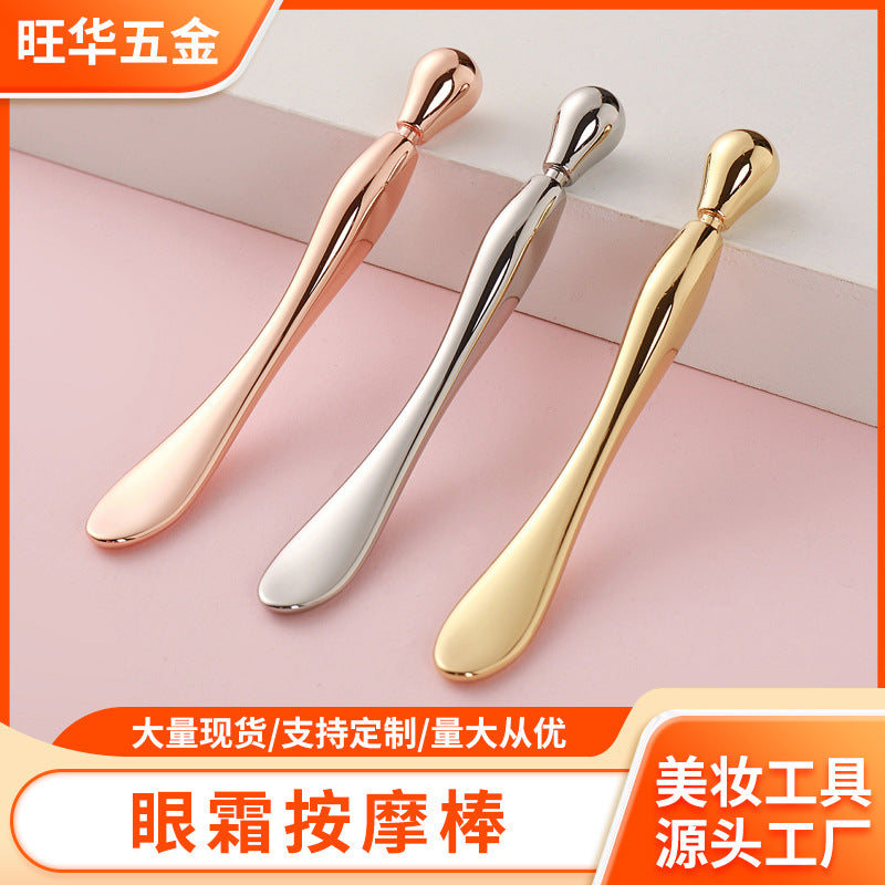 Metal eye cream stick manufacturer small water drop eye cream massage stick facial cream spoon cream spoon eye massage stick
