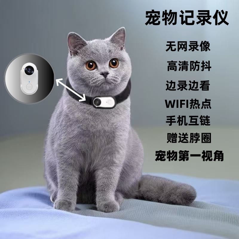 Wi-fi pet collar camera, thumb camera, hd cycling action camera, pet recorder