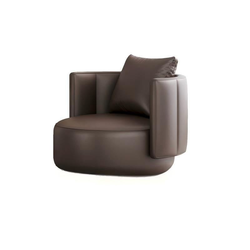 Luxury single sofa chair bar hotel b&b guest room lazy sofa chair rotatable round table combination