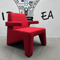 Accessible luxury cream style fabric single sofa chair living room balcony creative normcore lazy casual single chair designer style
