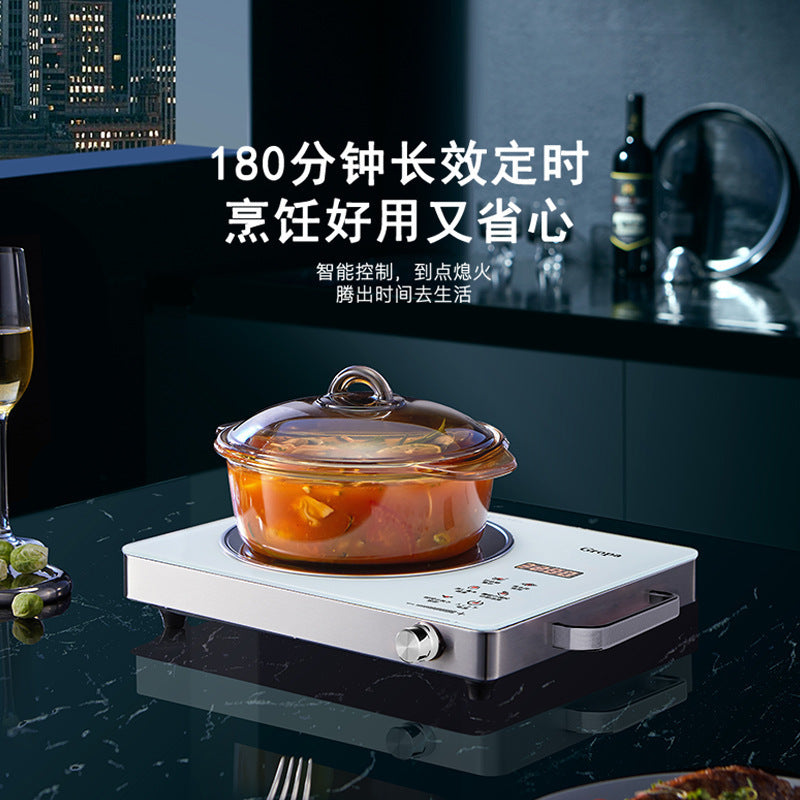 High-power smart electric ceramic cooktop for cross-border e-commerce, home use, tea brewing, light wave oven, electric tea stove, water boiling, gift, induction cooker