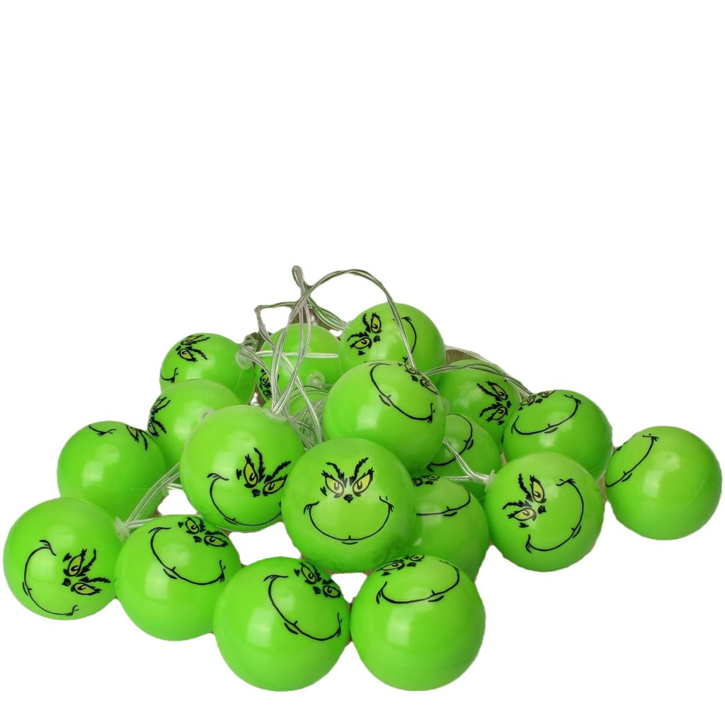 2024 new LED grinch light string indoor cartoon atmosphere decorative lights christmas lights flash string