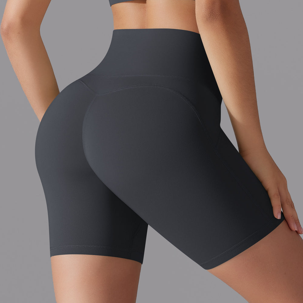 New arrival free underwear without embarrassing lines high waist tight zero-sense three-quarter pants sports running fitness yoga shorts for women