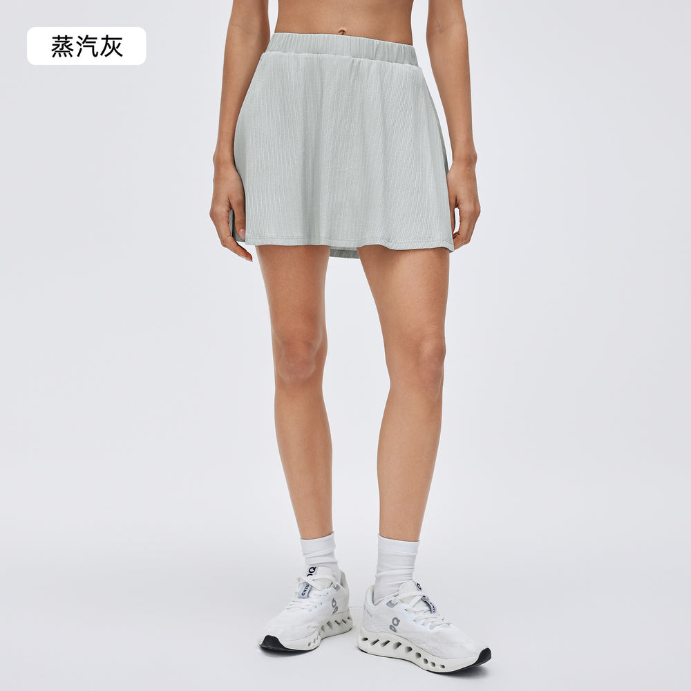 New quick-dry athletic skort - two-piece look, anti-exposure running skirt, yoga & fitness skort, tennis skirt for women - d26023