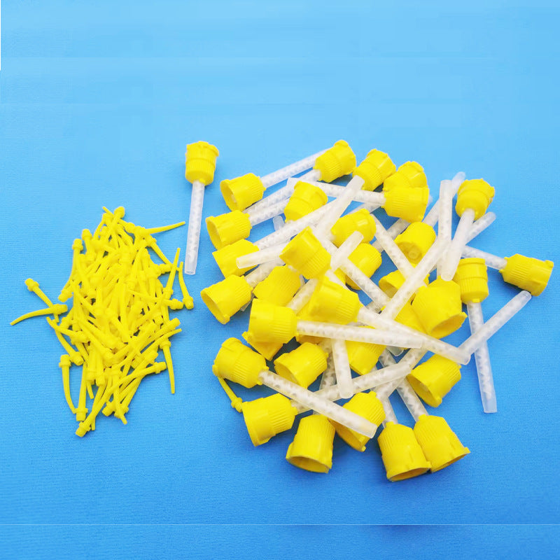 Dental double curing mixing head Silicone rubber lightweight mixing head Stirring head Delivery head Silicone impression material