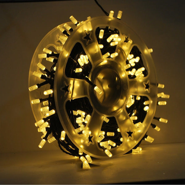 Outdoor disc bright lights Christmas gypsy copper wire light string hexagonal project lighting garden decoration modeling lights