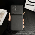 Suitable for samsung s26ultra plain leather mobile phone case small v pattern anti-fall simple cross-border s25 protective cover foreign trade case