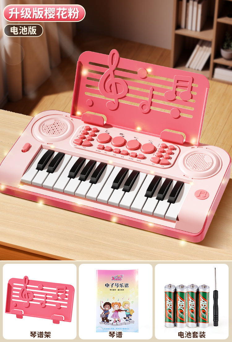 Children's electronic keyboard toy - beginner-friendly piano for baby, educational, girls, home use, musical instrument, birthday gift