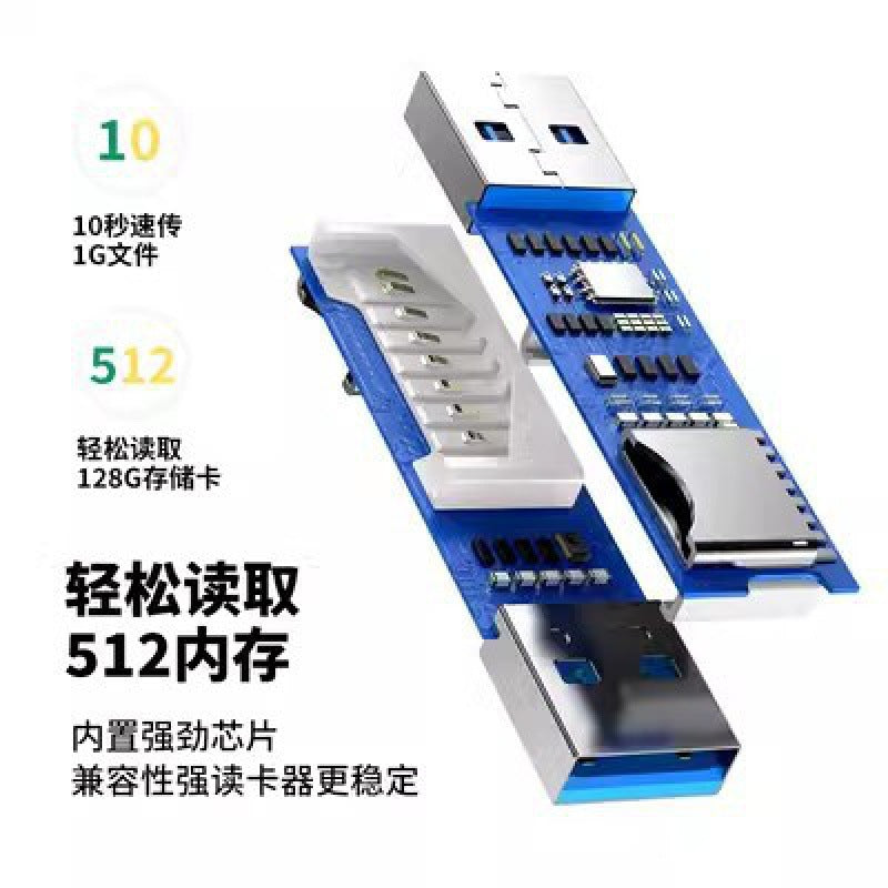Factory wholesale usb 3.0 card reader for mobile phones, tf, camera, sd high-speed memory card 2-in-1 otg memory card reader