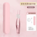 Metal luminous ear spoon ear clip kids rechargeable ear spoon suit baby ear tweezers nose clip ear picking tool