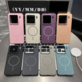 Suitable for xiaomi 17pro thin ring magnetic phone case frosted skin feel redmi k90 anti-fall soft pc protective cover new